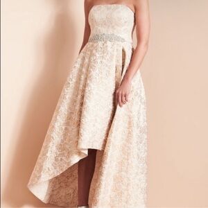 Asymmetrical pink Prom Bridesmaid Dress Size 10